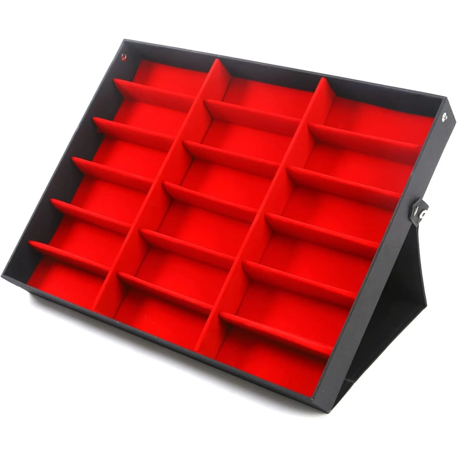 

Sunglasses Eyewear Display Rack, 18 Compartments Sunglasses Eyewear Display Storage Box, Display Case Storage