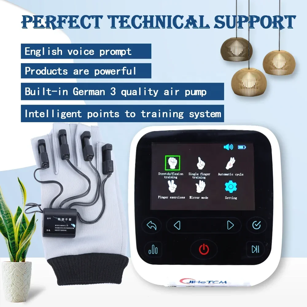 الإنجليزية إعادة التأهيل روبوت قفاز وظيفة اليد معدات إعادة تأهيل الاصبع العلاج الطبيعي لمرضى شلل نصفي السكتة الدماغية #2