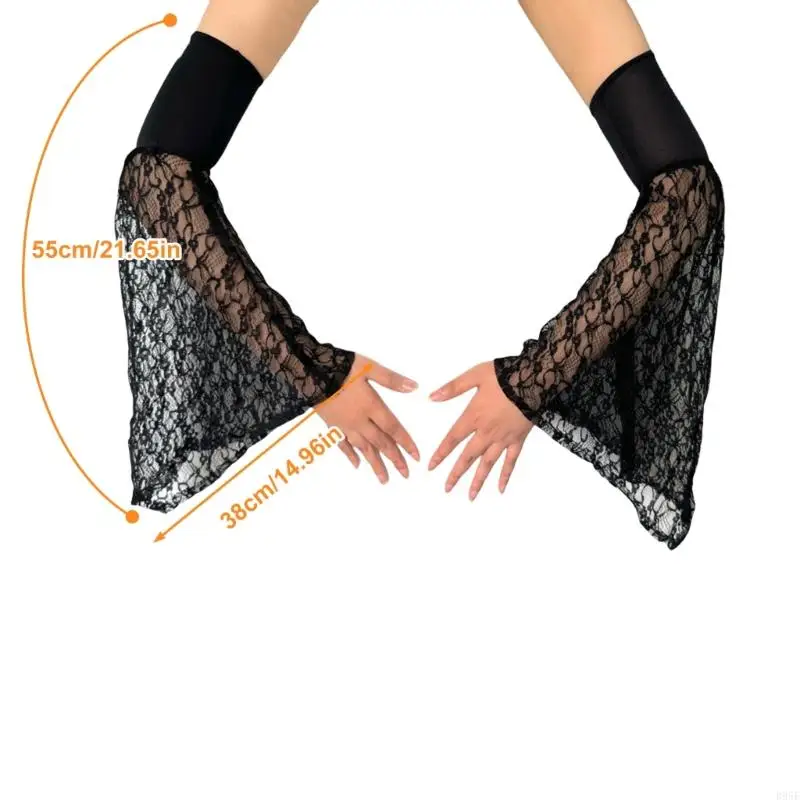 B95F Decorative Sleeves Bridal Sleeve Arm Guards For Formal Event Comfort Fashionable Armwear Design
