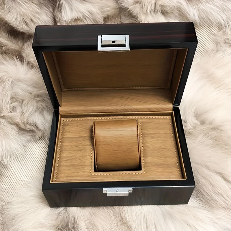 Luxurious Wooden Lacquered Watch Case Suitable for Storing Various Watches, Necklaces and Mechanical Watch Storage Box