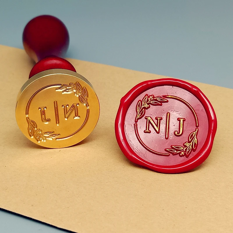 DIY customize double Name 2 initials personalized Letter stamp/Sealing Wax /wedding Wax Seal Stamp Custom invitations envelop