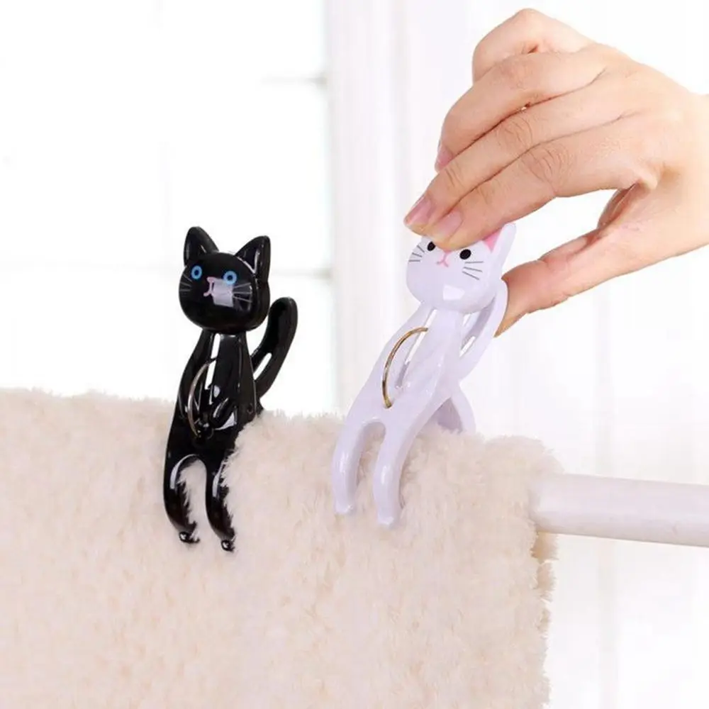 Cats Windproof For Quilt Duvet Clamp Drying Racks Blanket Clothes Pegs Clothes Pins Beach Towel Clips Bed Sheet Clips