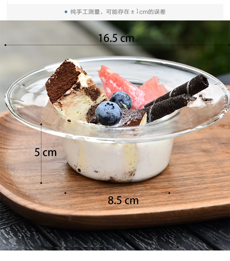 

INS Simple Glass Cups and Mugs Handmade Ice Cream Bowl Salad Cup Yogurt Pudding Dessert Cup Milkshake Fruit