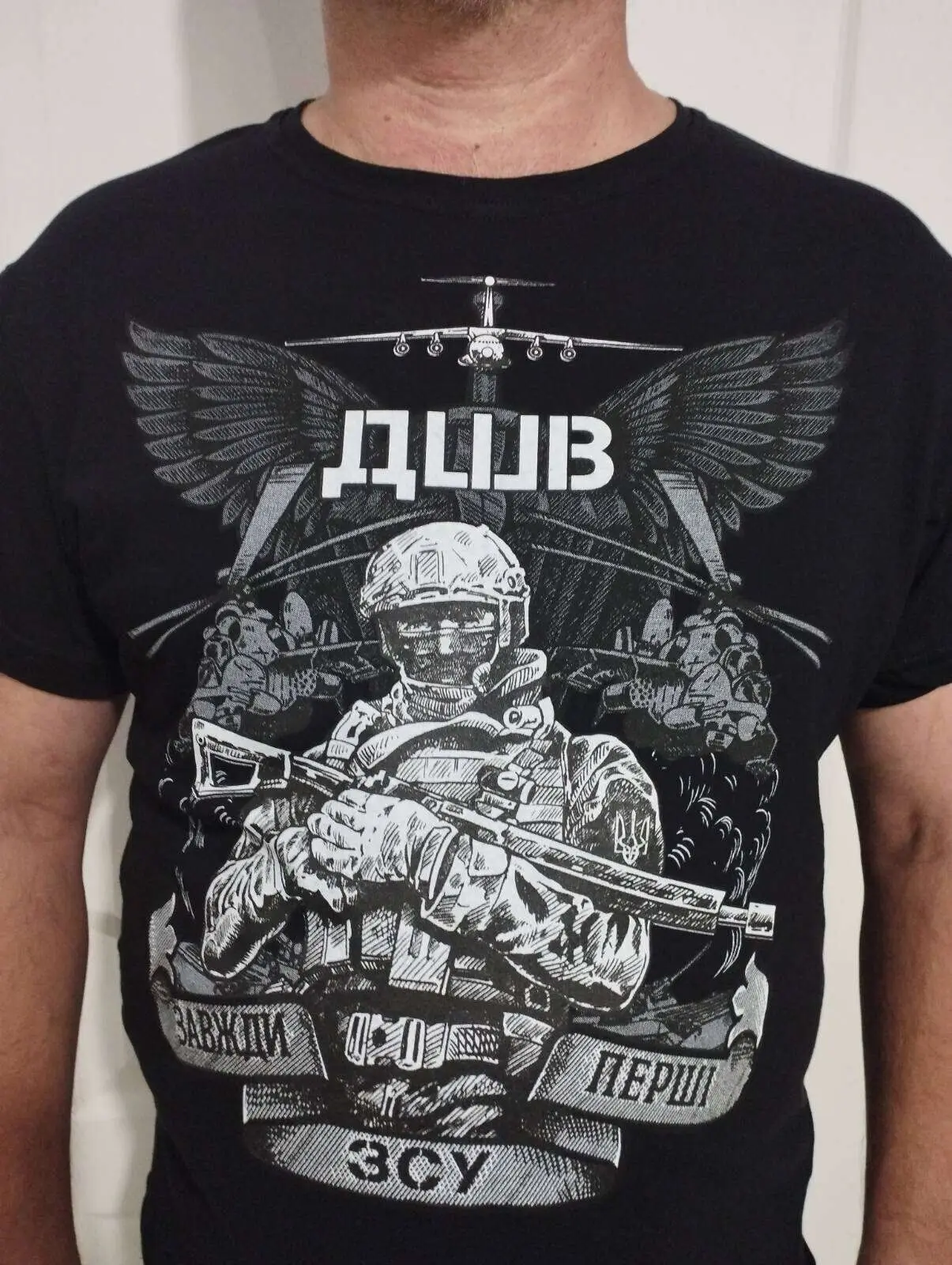 Airborne Assault Troops Ukrainian Airborne Commandos T-Shirt 100% Cotton O-Neck Short Sleeve Summer Casual Mens T-shirt