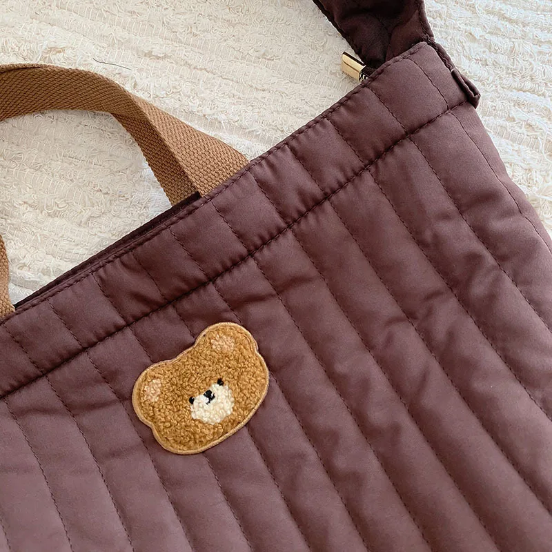 Gepersonaliseerde Teddybeer Kinderen Crossbody Tas Met Grote Capaciteit, Multifunctionele Moeder En Baby Rugzak, Baby Tas