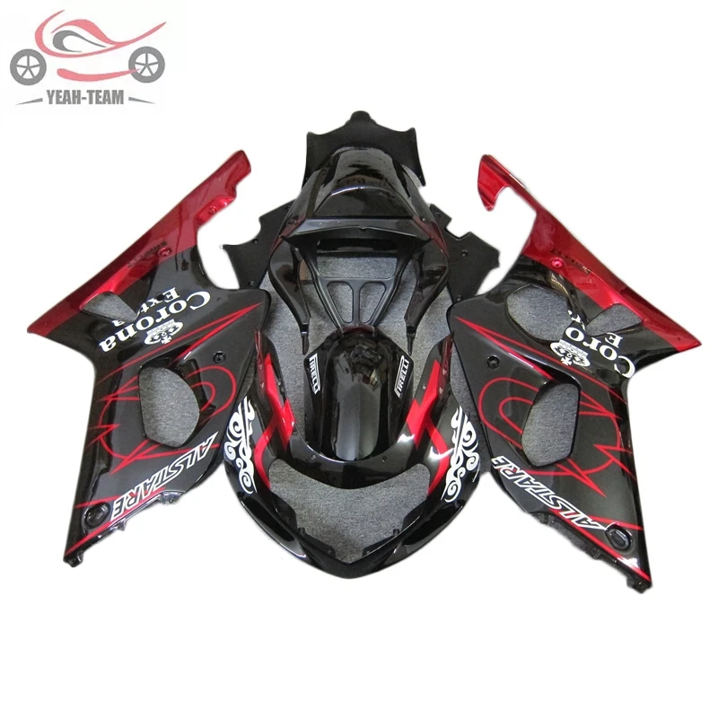 Advanced Fairing Kit for Suzuki GSX R1000 2000 2001 2002 K2 Red Black ABS Plastic fairings GSXR 1000 00 01 02 Bodywork NB11