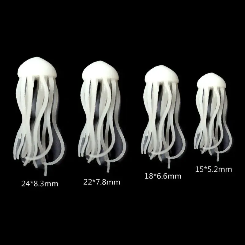 Mini Epoxy Ocean Jellyfish Mold Fillers Miniature Sea Animal Figurine Resin Crafts UV Frame Epoxy Resin Jewelry Dropship