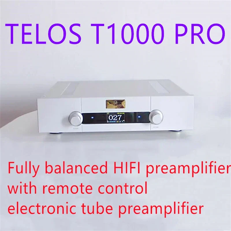 

High-end T1000 PRO Fully Balanced HIFI Preamplifier ,With Remote , Electronic Tube Preamplifier,OPA2604，RCA+XLR