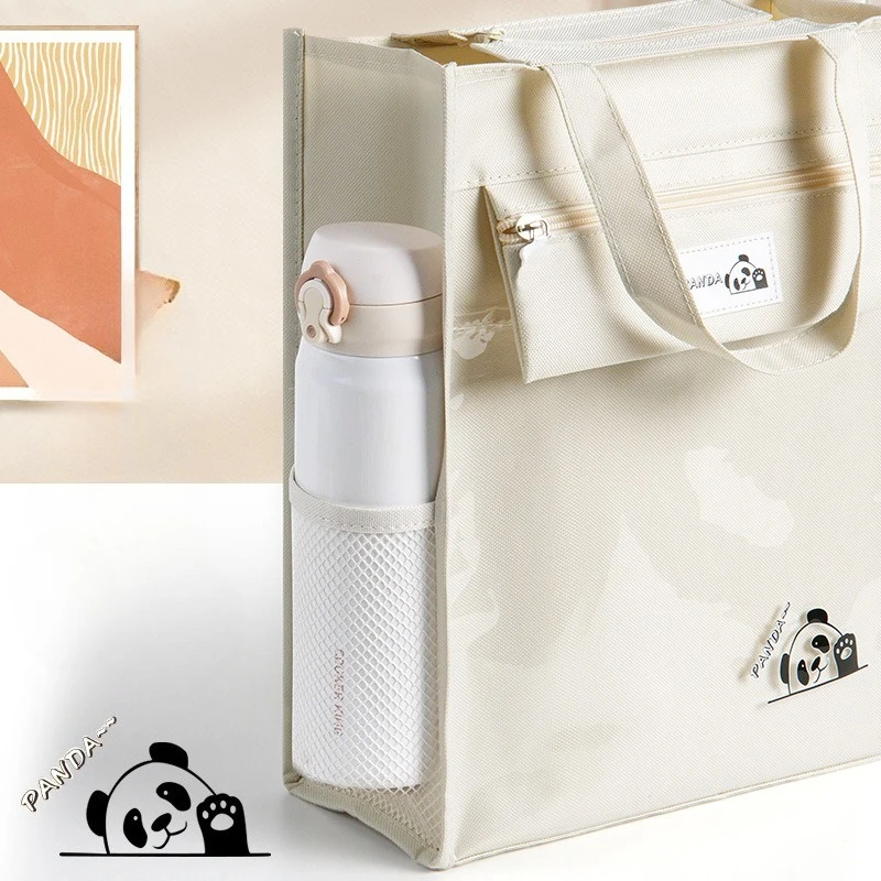 Student Tutoring Bag Pencil Case  Canvas Storage File Bag  Simple Canvas Tutoring Bag Convenient Student Stationery