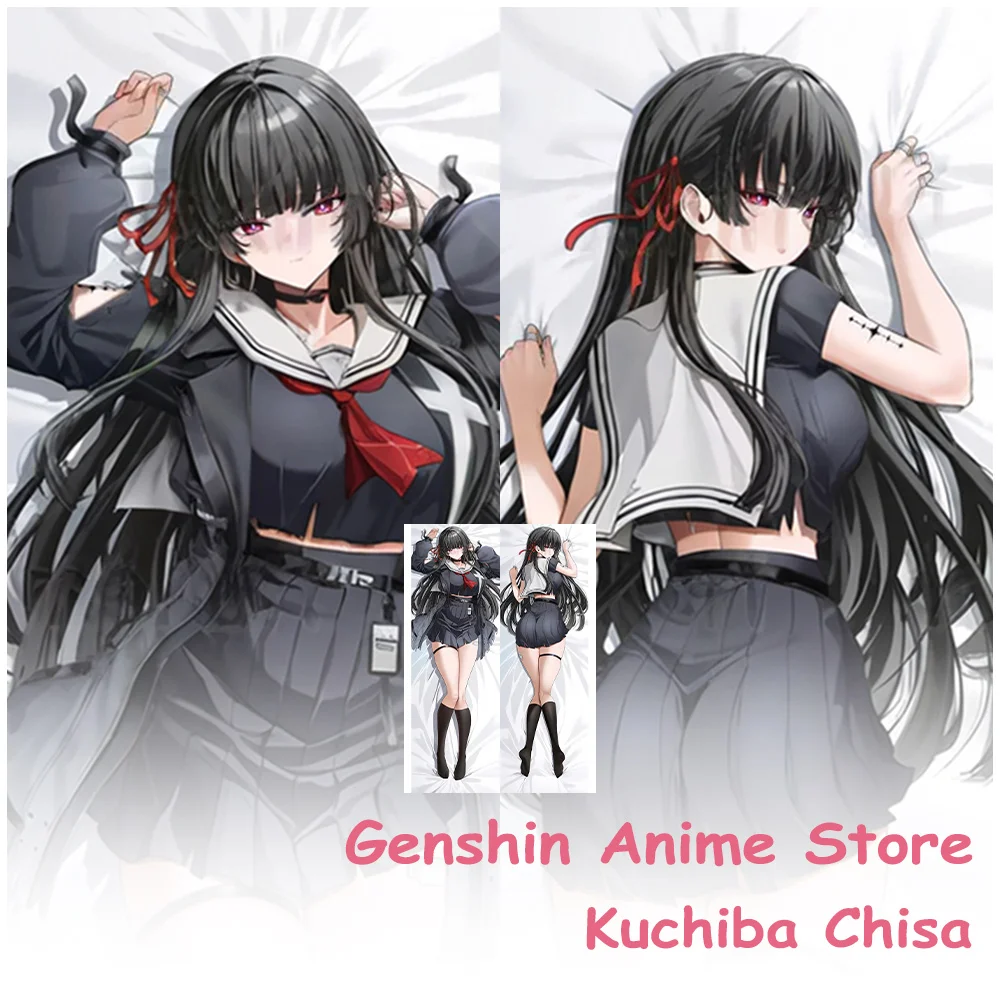Anime Wuthering Waves Kuchiba Chisa Body Pillowcase Cosplay Props Hugging Otaku Cushion Covers Headboard Pillowcases 50X150