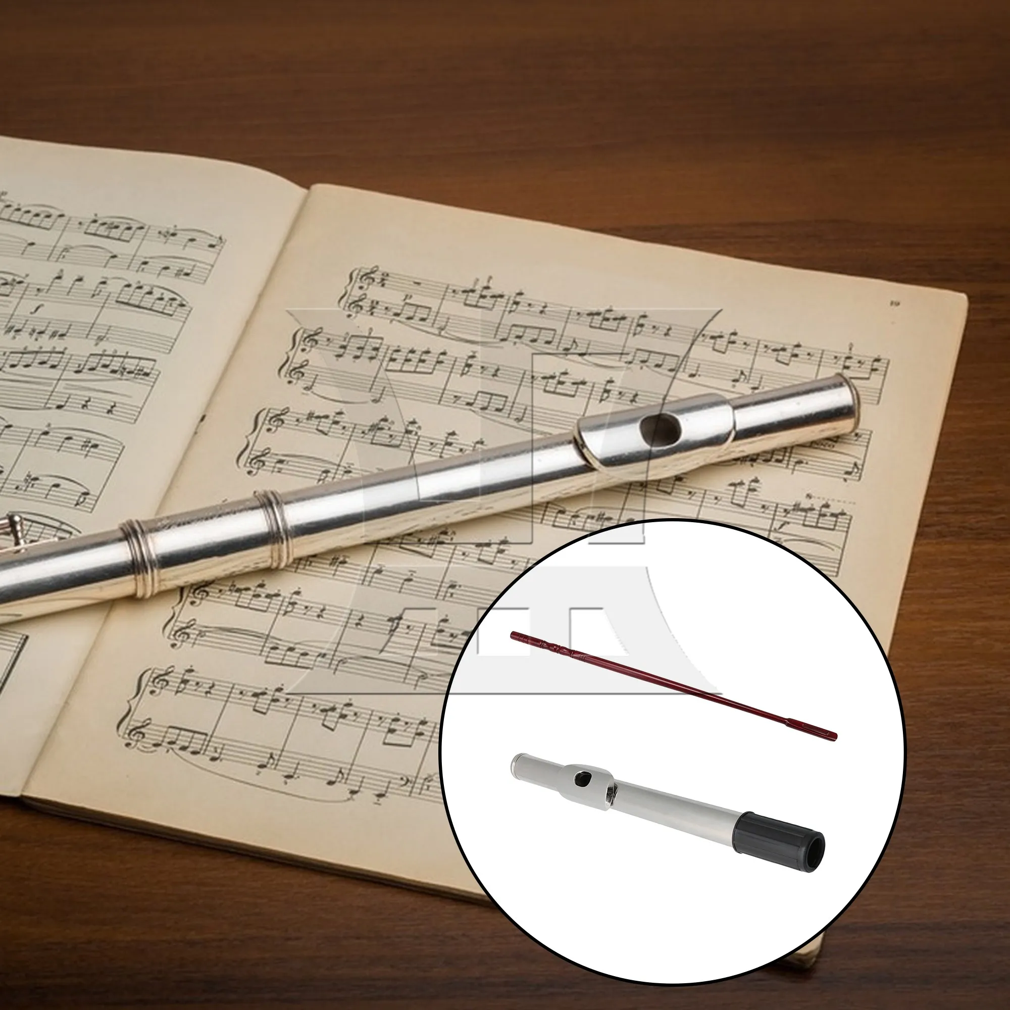 

Professional Flute Mouthpiece Straight Headjoint w/ Mahogany Stick Kit