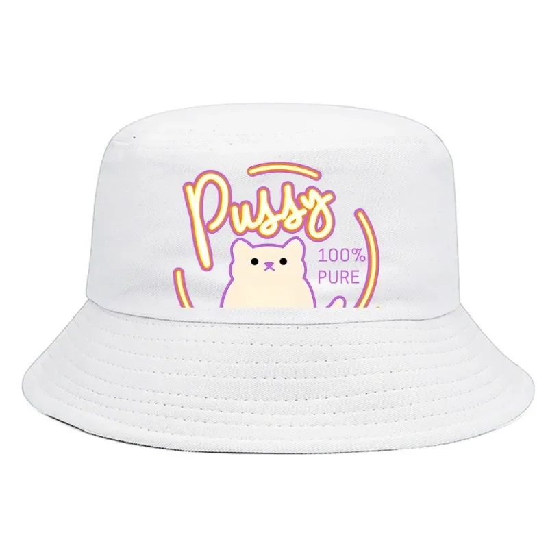 Casual Pussy Eater Funny Bucket Hat Amusing Summer Foldable Bucket Hat Man Women Unisex Outdoor Sunscreen Fishing Hunting Cap