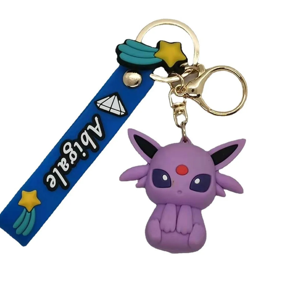 Pok é mon series keychains, cute couple bags, key pendants, gifts view 6