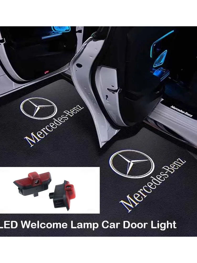 Car Led Door Welcome Light Projector Laser Lamp For Mercedes Benz R GL ML M Class X164 W215 W164 4MATIC ML300 ML500 R300 R320