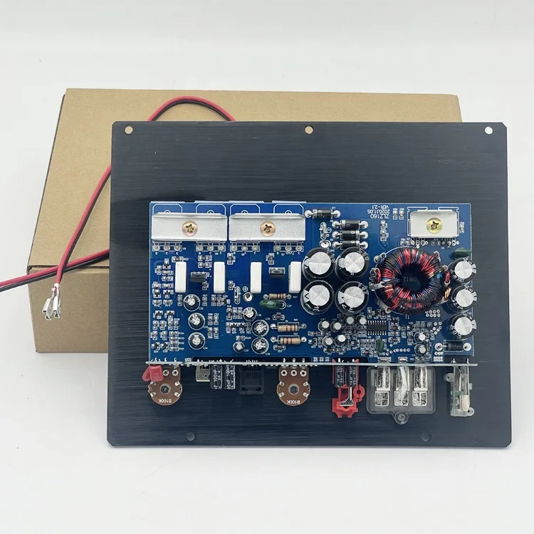 공장가 고품질 120W RMS 출력 12V 클래스 D o 앰프 보드 모노 채널 자동차 베이스 서브우퍼용 크로스오버 포함