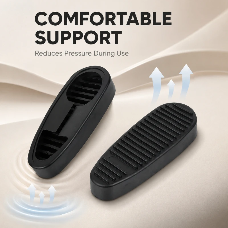 Soft Shock Isolation Buffer Pad Black Wearproof Rubber Non-slip Mat Universal Height Increase Protective Cushion 1/2/3PCS