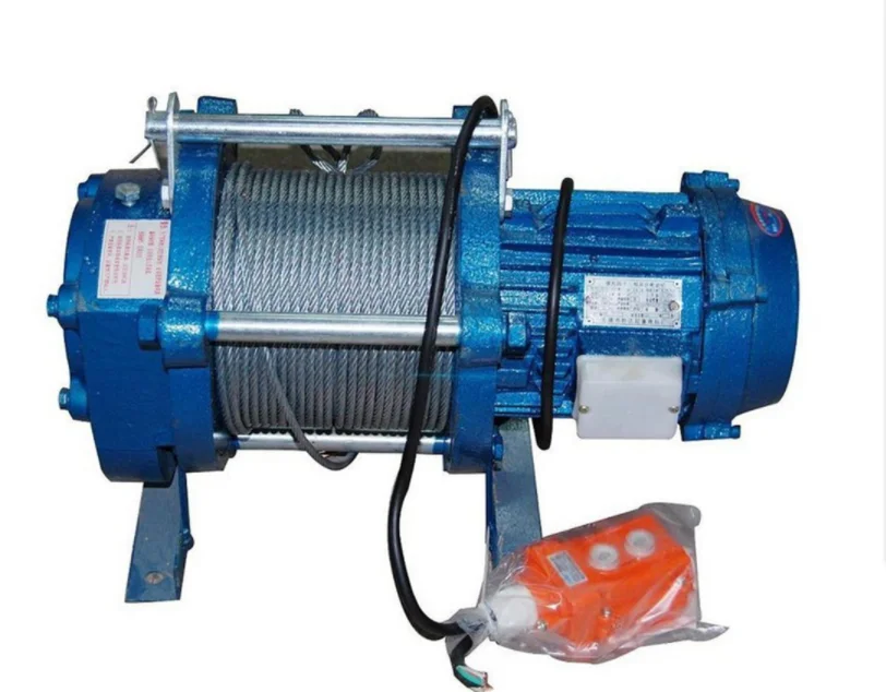 300kg - 2000kg  construction hoist mechanical wire rope pulling winch electric hoist