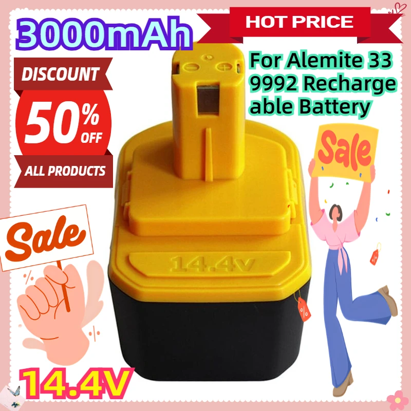 

For Alemite 339992 14.4 Volt 3.0AH Rechargeable Battery
