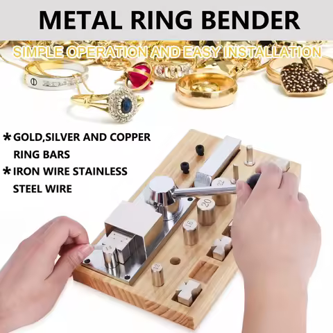 Ring Bending Machine Jewelry Making Tool Kit for Gold Silver Copper Earrings Bracelet Rings Bender DIY Craft