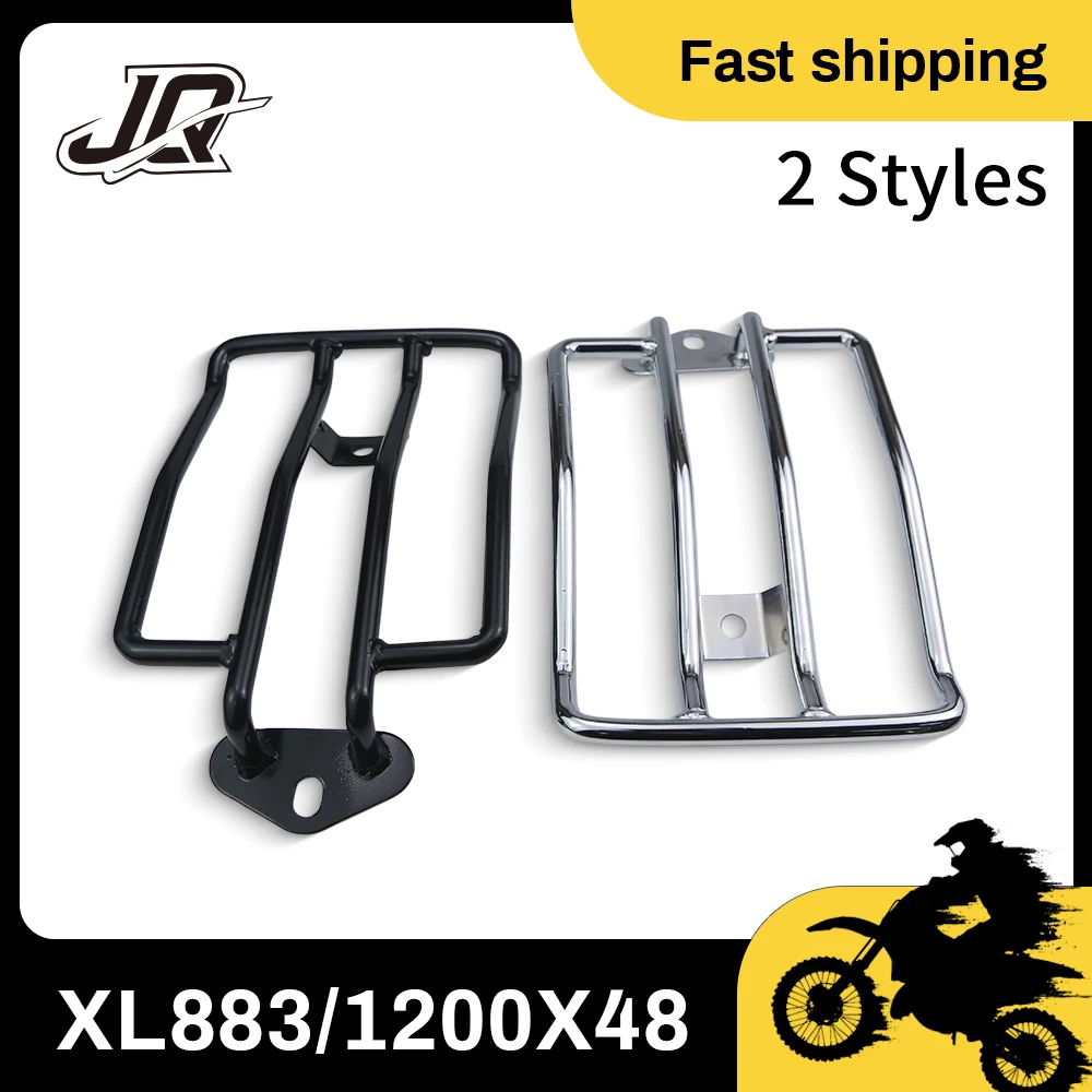 

Chrome Plated Motorcycle Rear Luggage Carrier Tail Rack Heavy Load Support Bracket For Sportster XL883 1200X Replacement Parts