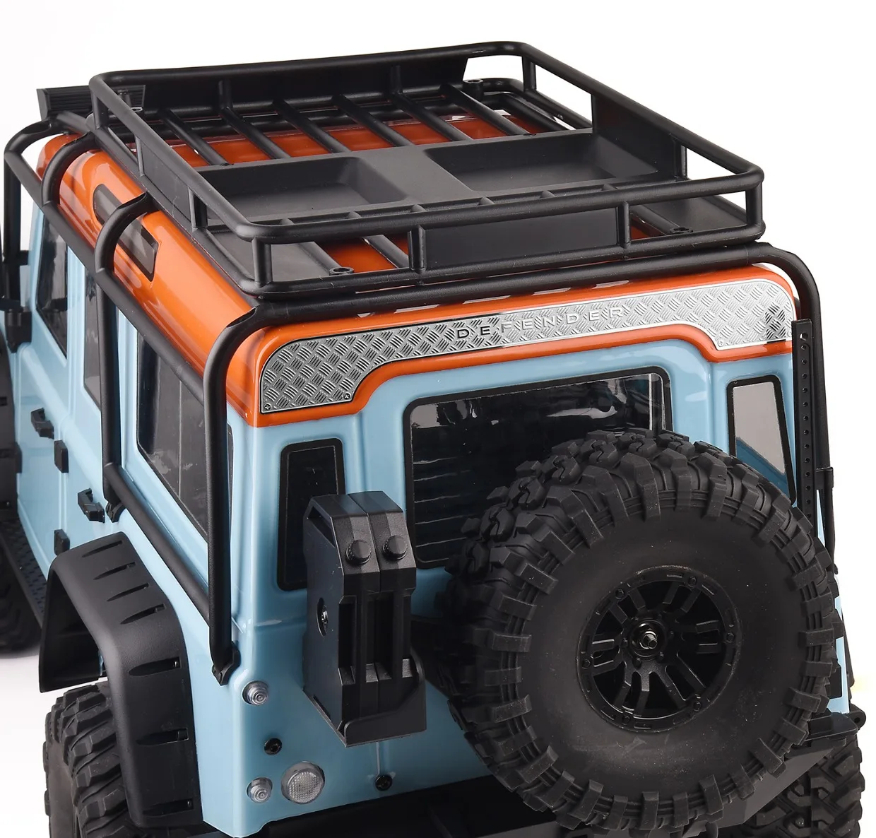 Gesimuleerde roestvrijstalen decoratieve plaat voor 1/10 RC Crawler Car MJX H8H DEFENDER Accessoires