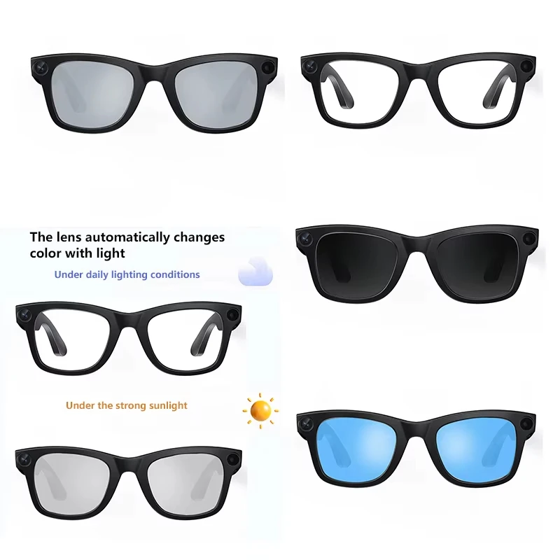 Xiaomi G300 Smart AI Glasses 800W بكسل AI كاميرا تصوير HD صور فيديو مكالمات صوتية ترجمة مقاوم للماء نظارات بلوتوث