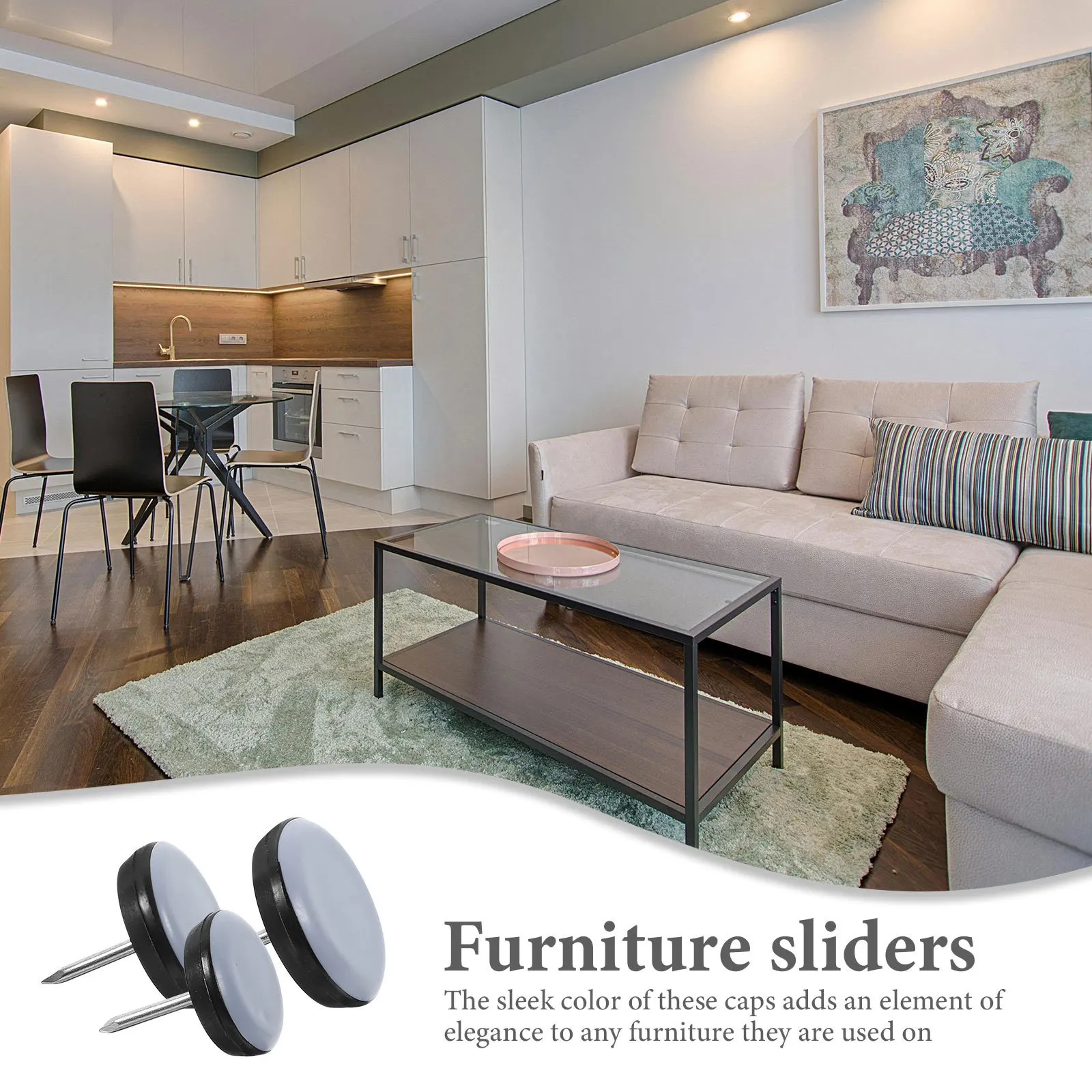 

100Pcs Plastic Round Hole Plugs Furniture Leg Caps Chair End Caps Handrail Tube Covers Durable Light Weight Tubing Plug