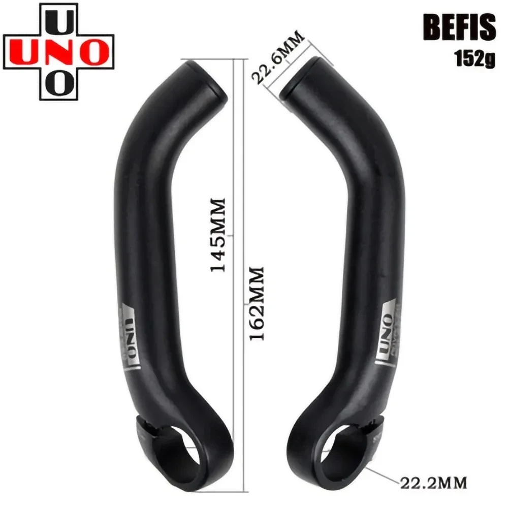 UNO Aluminum Alloy Small Auxiliary Handlebar Mountain Bicycle Handlebar Riding Rest Bar Ends Bike Accessories 80/85/145mm