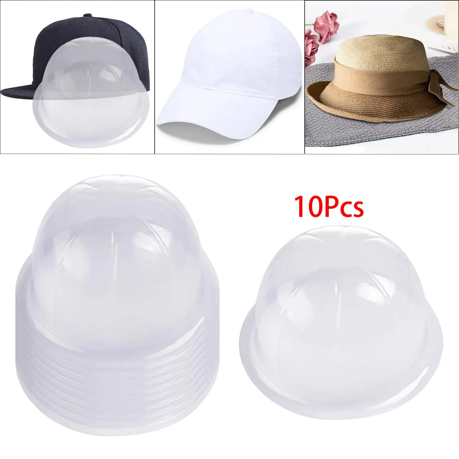 10Pcs Tabletop Hat Stand Rack Baseball Hat Rack Hat Holders Holder Rack for Bedroom Travel Home Shop Living Room