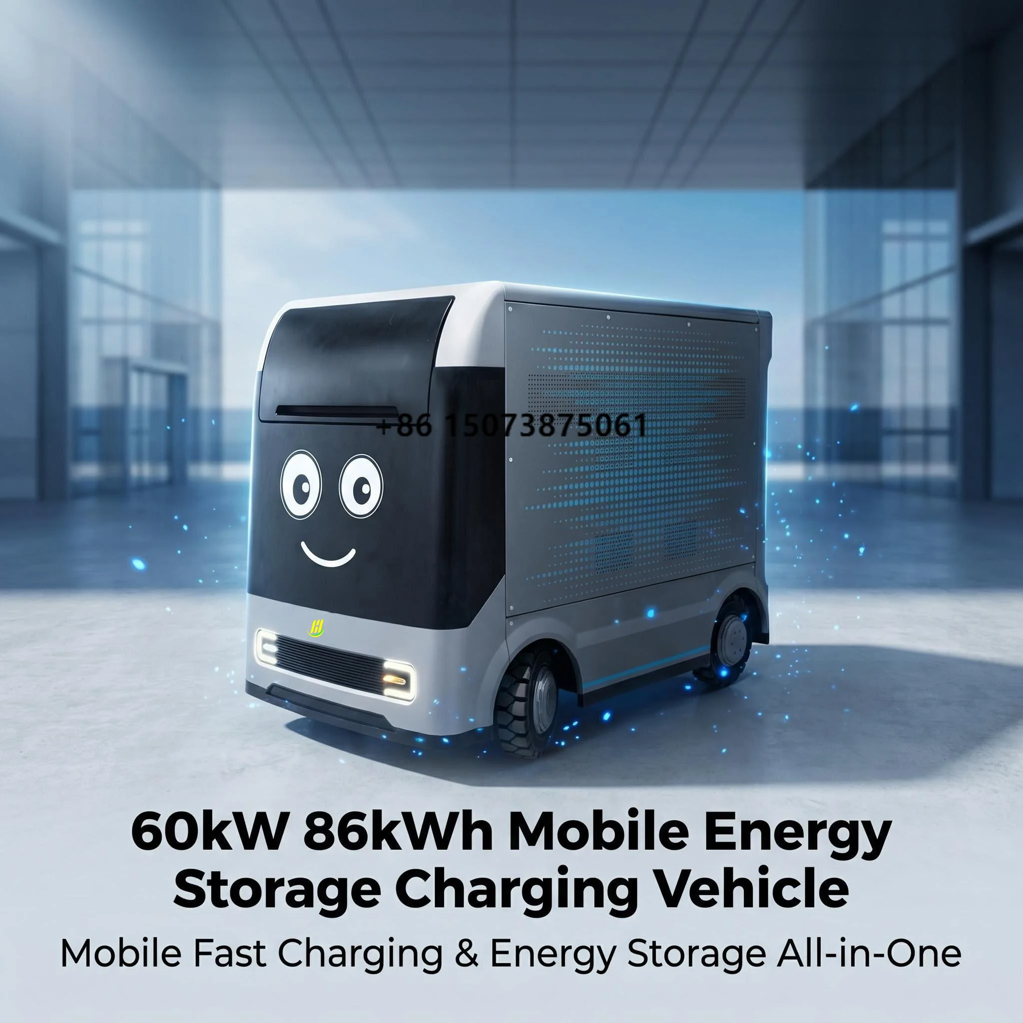 86kWh Mobile Fast Charging Station for Electric Vehicles 60kW Output