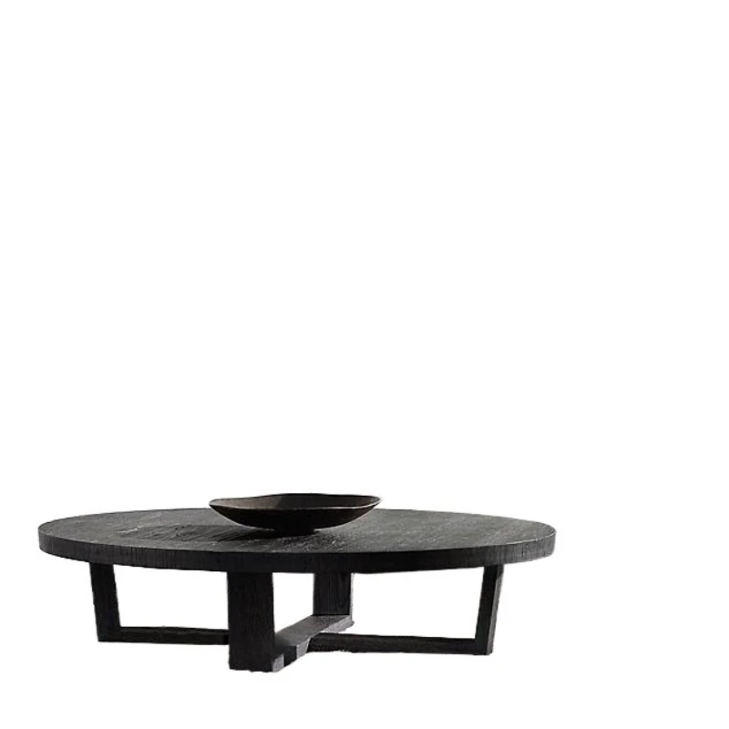 

American RH original single solid wood Italian light luxury coffee table side table Nordic corner few French rural