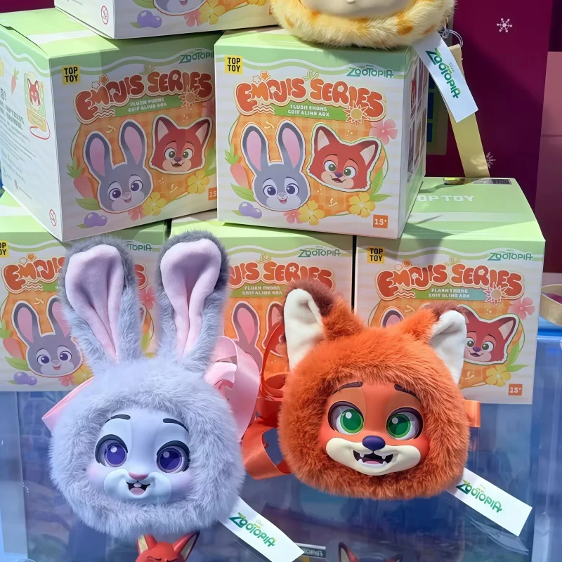 

Zootopia Emoji Series слепая коробка для телефона задняя ручка натуральная игрушка кулон орнамент Судьят Ник подарок на день рождения модный коллекционный