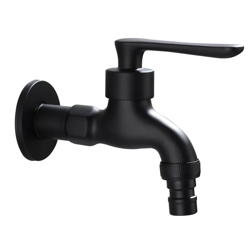 Black Mop Pool Faucet Washing Machine Faucet Fully Automatic Wholesale All Copper Extended Faucet