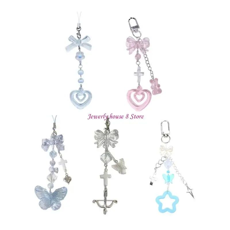 من المألوف Keycord الهاتف قلادة بطاقة كتاب قلادة جميلة مفتاح الحبل #2