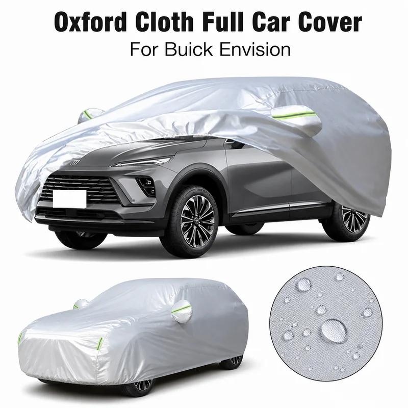 For Buick Envision Oxford Cloth Full Car Cover Outdoor Waterproof Dustproof Anti UV Sun Snow Protection Exterior Accessories