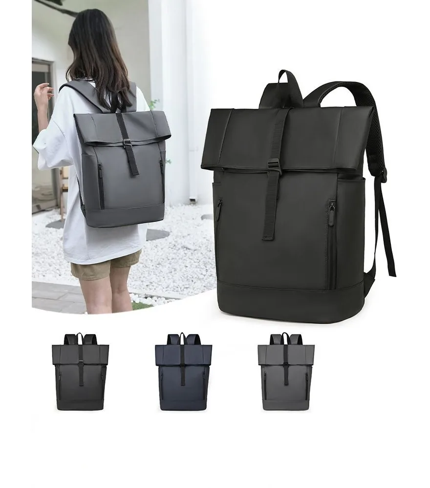 Computer Backpack Business Casual College Student School Bag Travel Bag Men's Large Capacity Simple Commuter