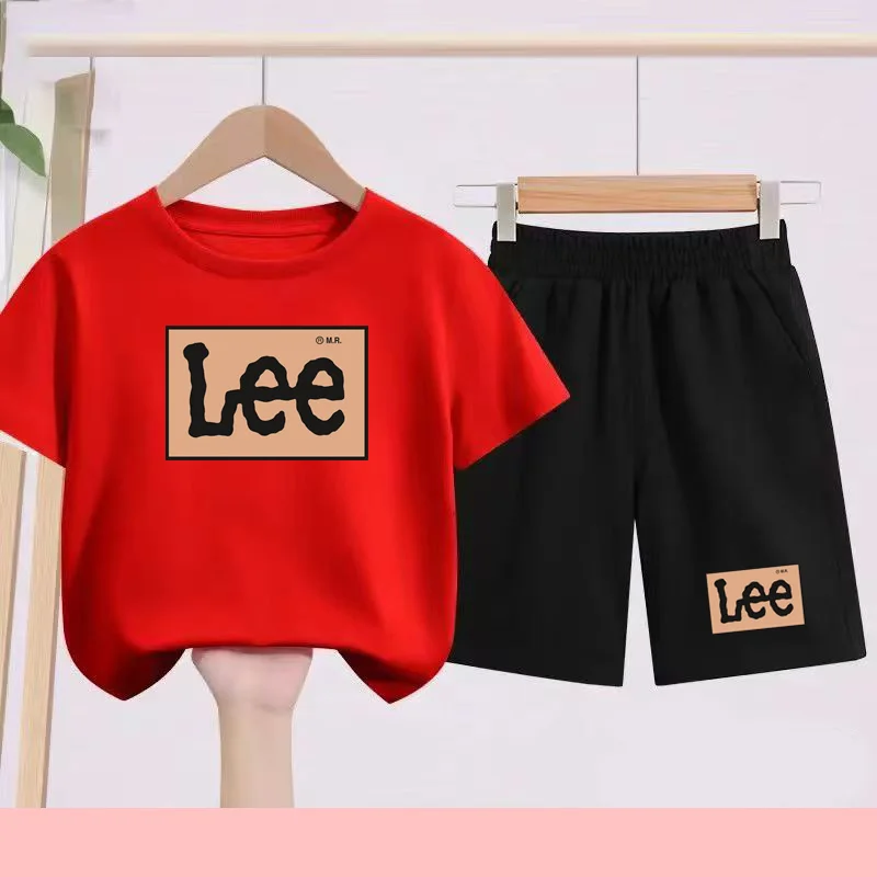 

Children's Sports Set 2 Pieces, 3-13 Years Old Casual Ball Game T-shirt + Shorts Set Breathable and Quick-drying T-shirt