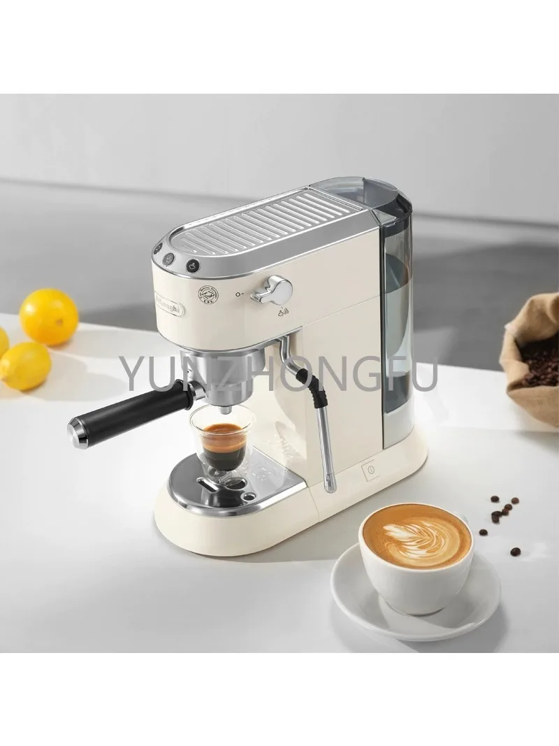 Semi-automatic Coffee Machine Ec885.cr Stainless Steel Milk White Manual Steam Stick Milk Foam