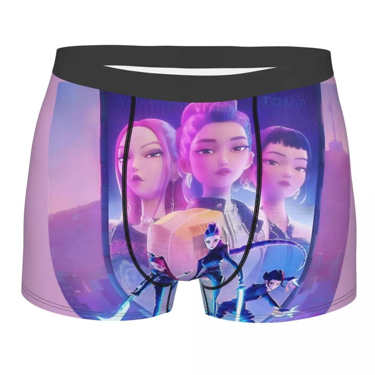 

Huntrix Rumi Zoey And Mira KPop Demon Hunters Нижнее белье Новинка Трусики-боксеры с принтом для мужчин 3D Чехол Плюс Размер Багажник