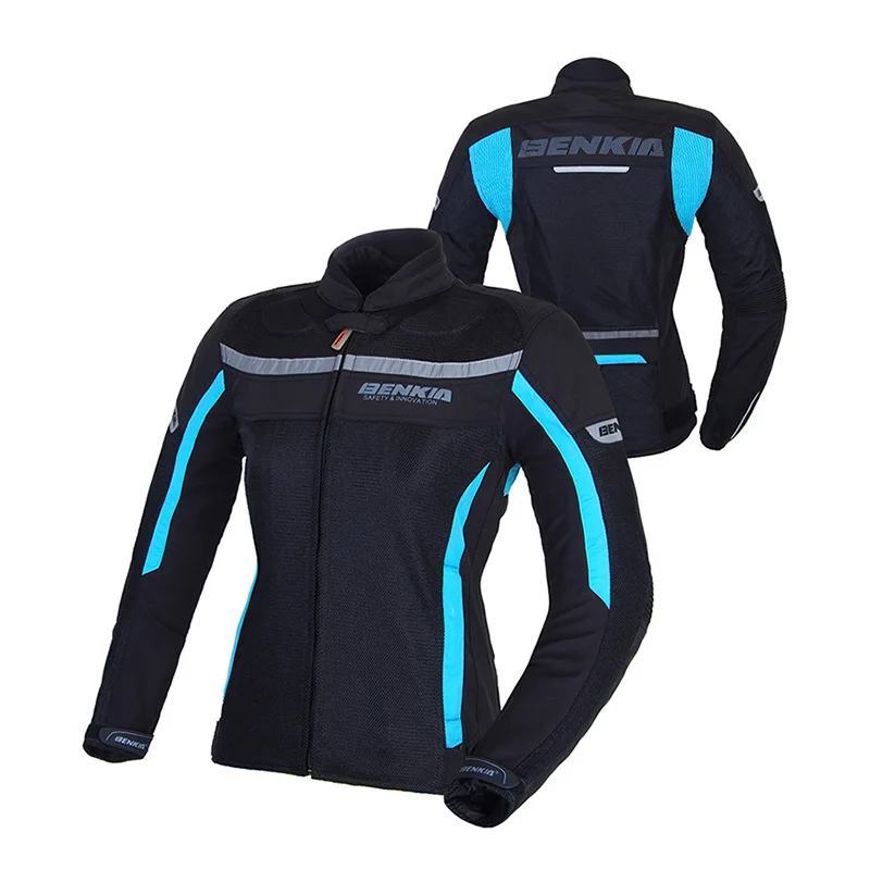 Men Women Motorcycle Riding Jacket Breathable Ventilated Motorbike Racing Touring Wear Anti-Fall Protective Gear