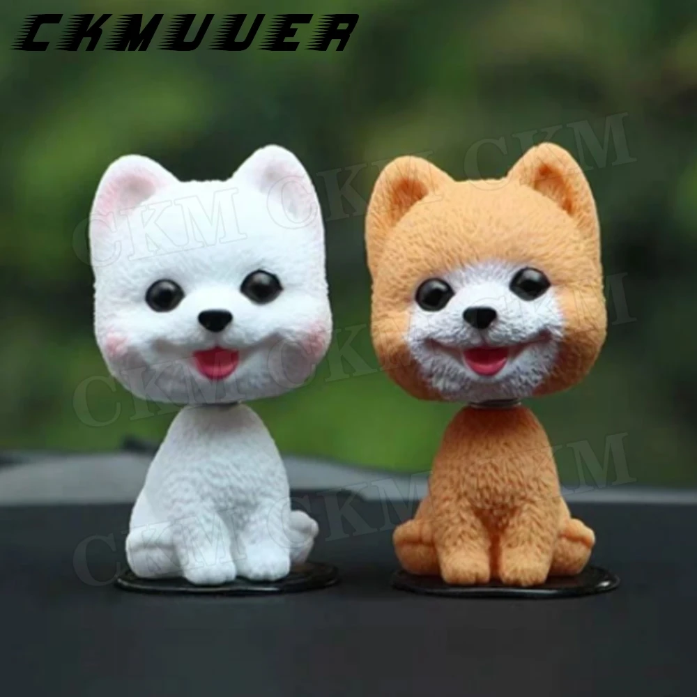

Car Shaking Head Dog Ornaments Bobblehead Dog Nodding Puppy Toys Car Dashboard Decor Toy For Universal Cars Shaking Head Dolls
