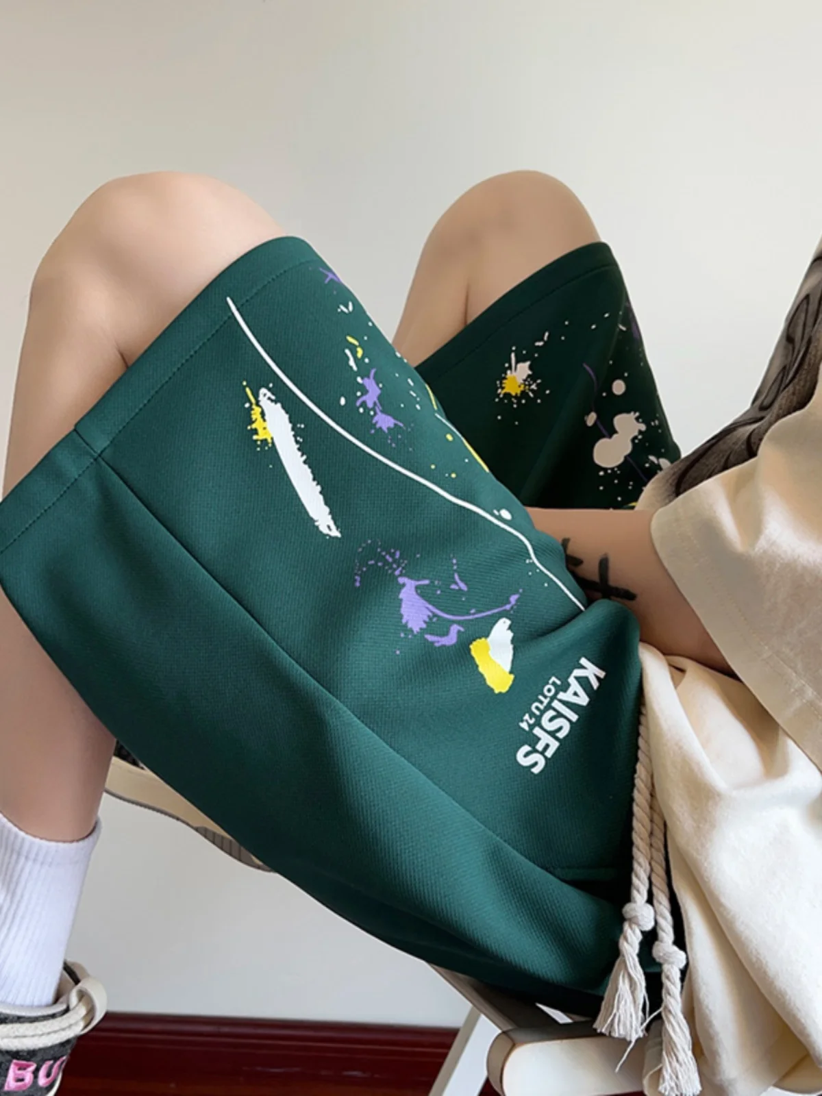 

Мужские летние шорты свободного кроя, повседневные спортивные брюки-карго в американском стиле для подростков, удобные спортивные штаны для ежедневной носки