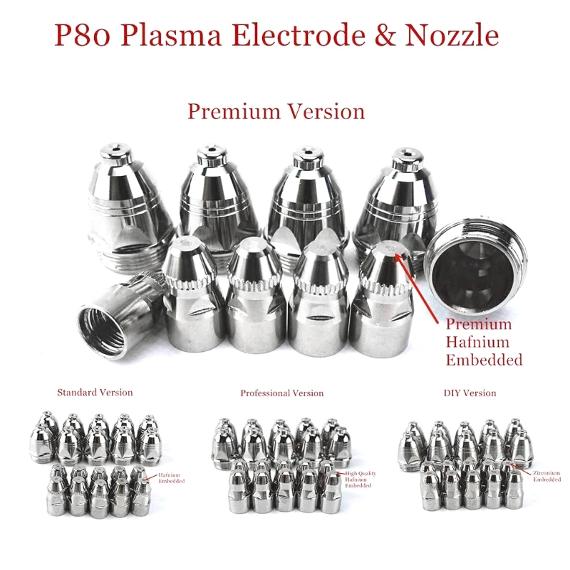 Buse d'électrode coupe consommable, pointe torche pour Machine découpe Plasma 20x