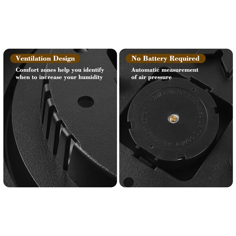 Estação meteorológica durável medidor de umidade, 3 em 1 barômetro, termômetro, higrômetro, pressão atmosférica, medidor de temperatura, ao ar livre
