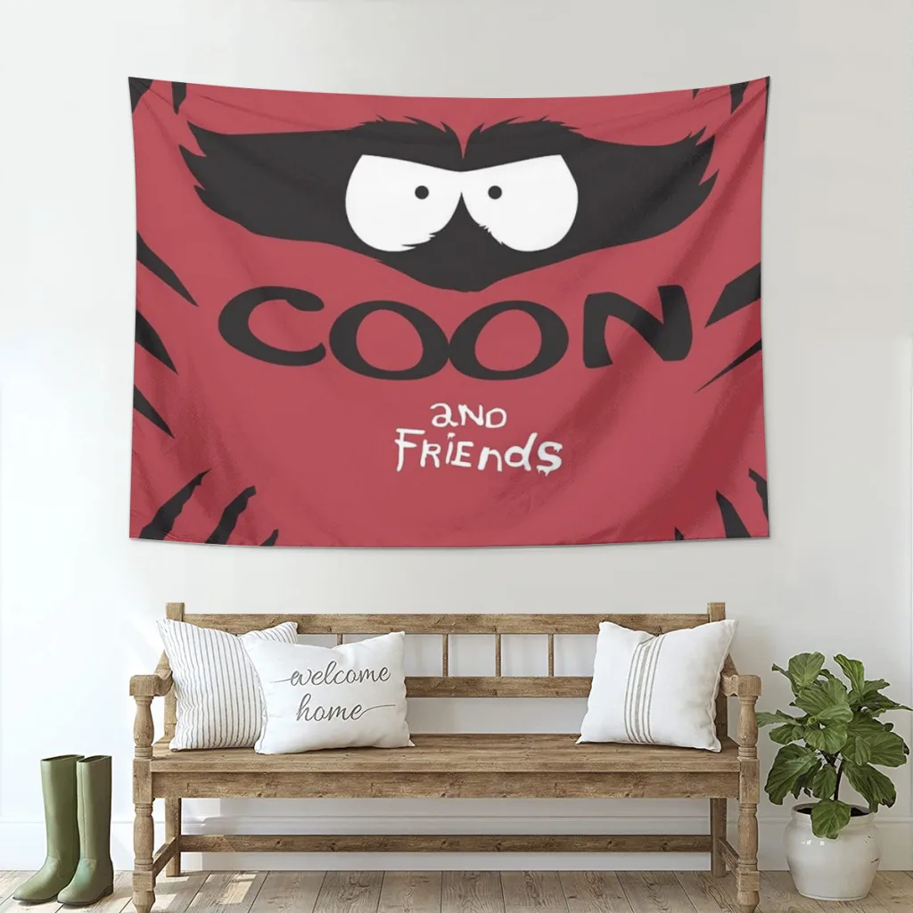 

Coon and friends Tapestry Room Décor Aesthetic Home Decoration Bedroom Wall Art