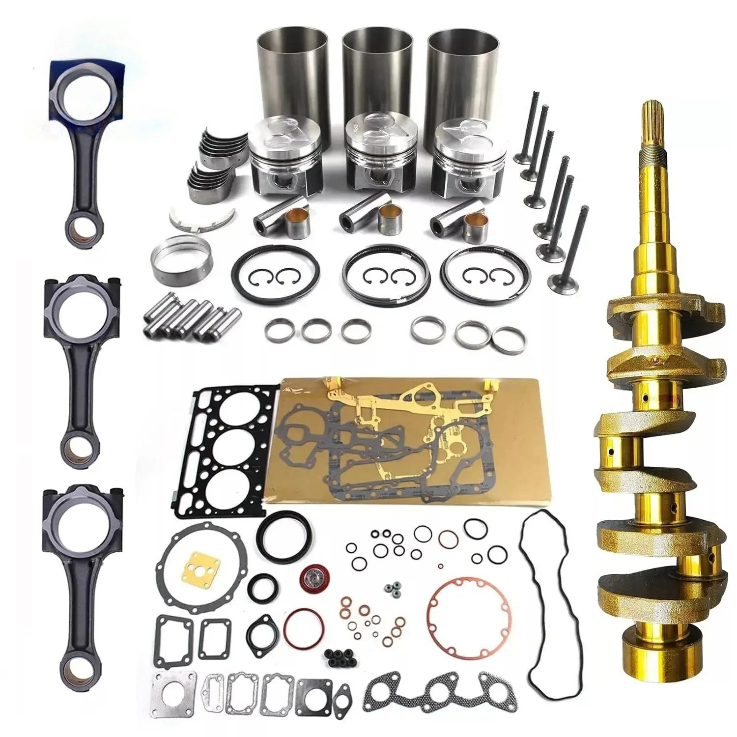 

D1803 D1803MID D1803-CR Комплект для ремонта двигателя — коленчатый вал и шатуны для Kubota