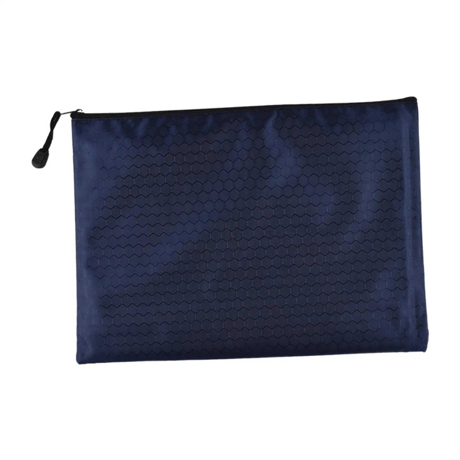 Document Bag Zipper Pouch A4 Waterproof File Organizer Oxford Cloth Storage for School Supplies Office Makeup Portable