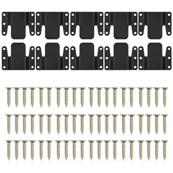 4/10pcs Sectional Sofa Connector Universal Interlock Bracket With 24/60 Screws For Furniture Photo Frame Mirror Household Supply