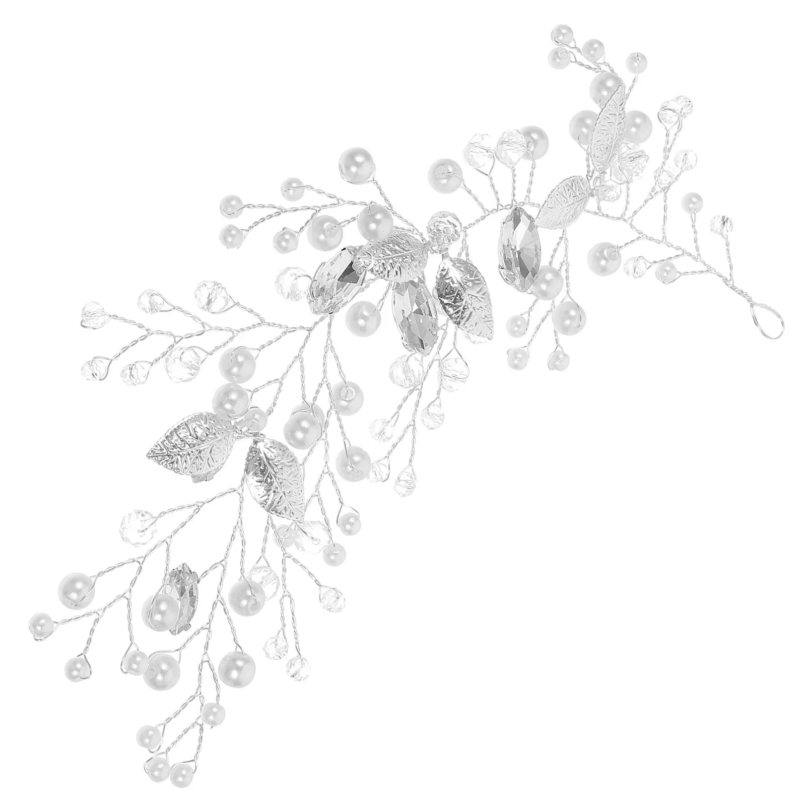 

Pearls Rhinestone Headband Zinc Alloy Lightweight Elegant Hairband Women Bridal Wedding Hair Accessories Birthday Engagement