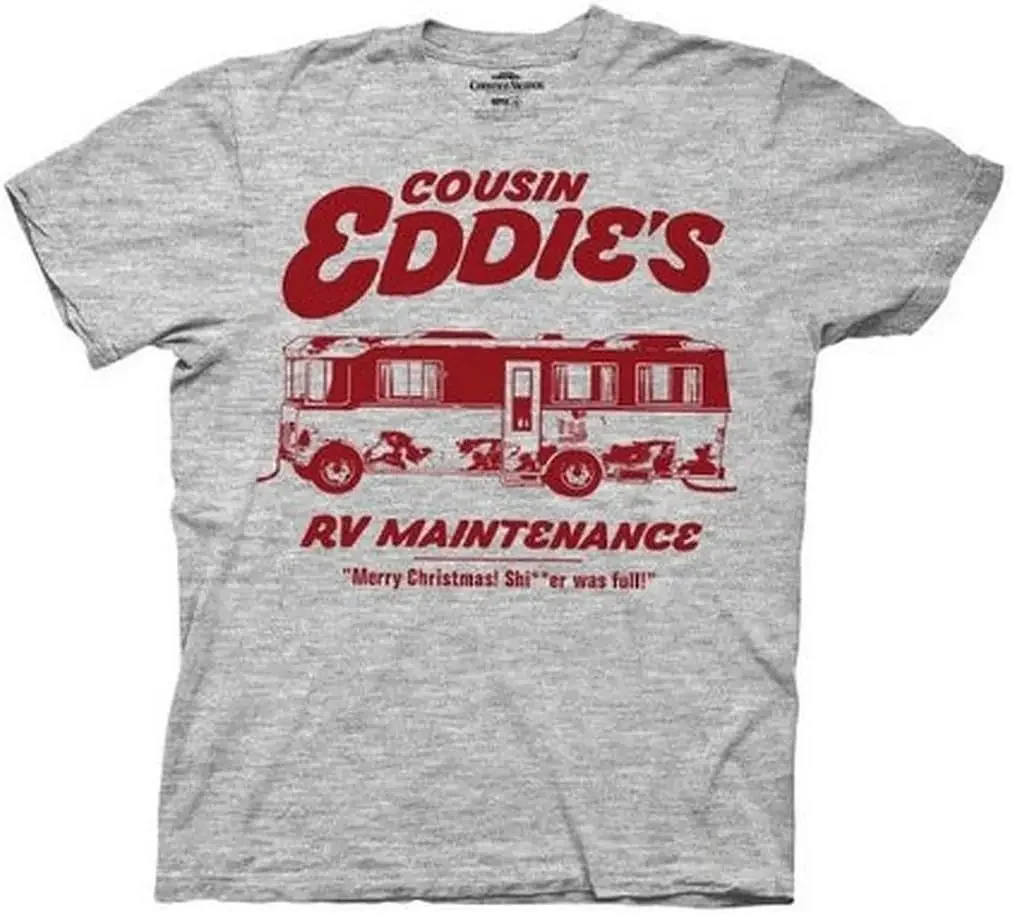 Christmas Vacation Adult Unisex Movie Cousin Eddie's RV Maintenance Gray T-Shirt